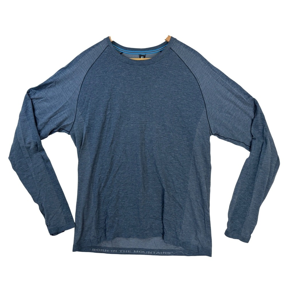 Kuhl Men's L Long Sleeve Performance Shirt Blue Hiking Outdoor Sun Protection